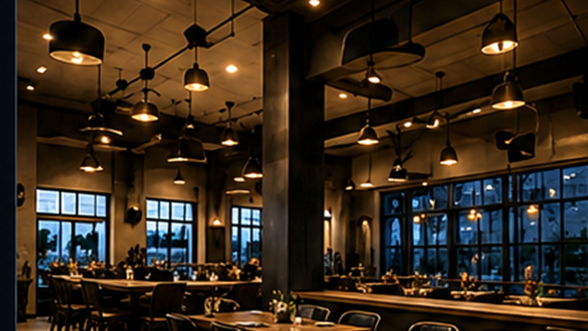 Restaurant and retail interior